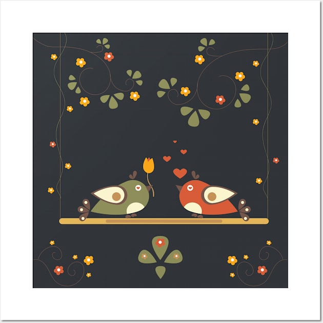 Birds Wall Art by Kristina Stellar Scandinavian Land